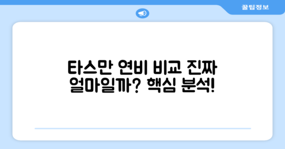 타스만 연비, 제대로 비교 분석