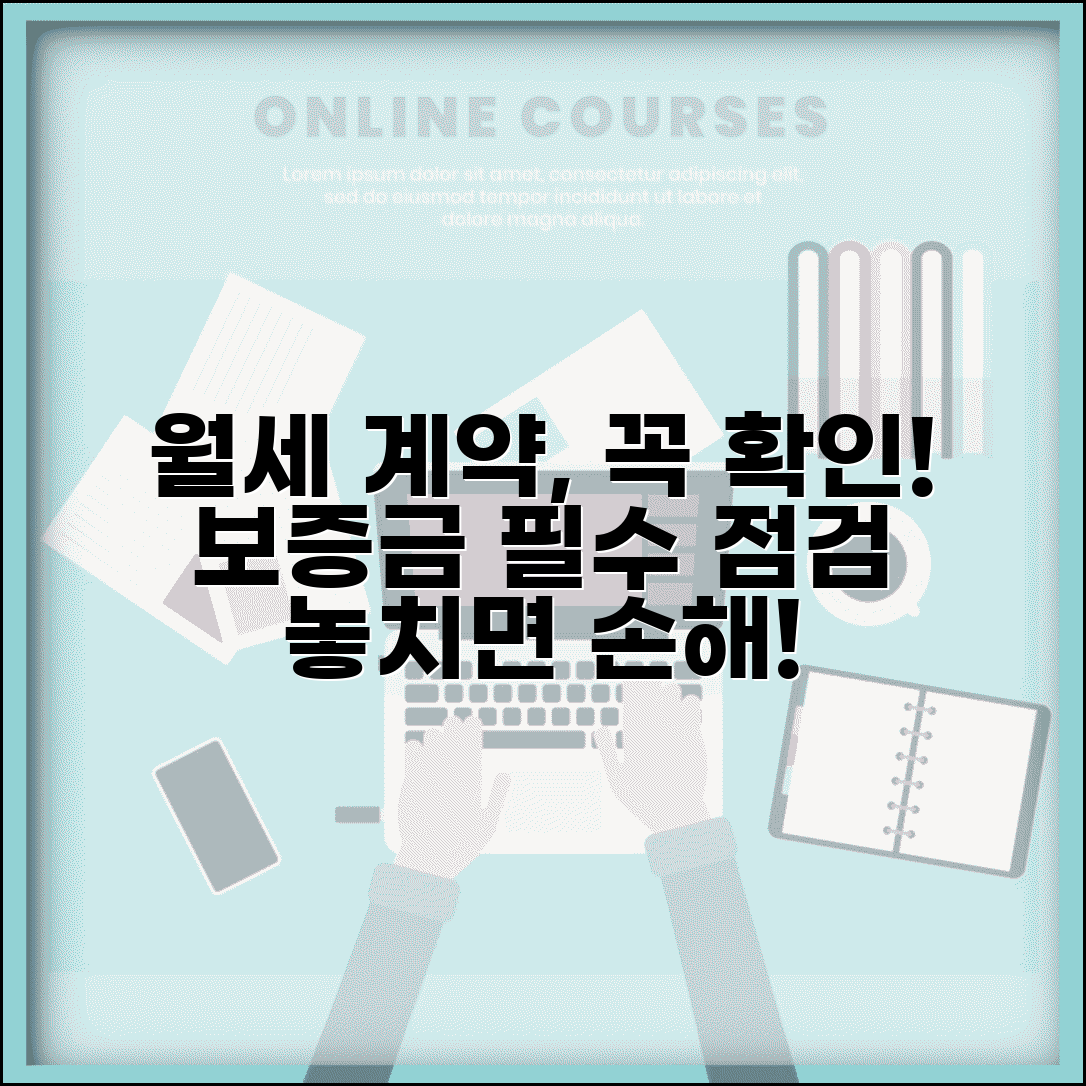 월세 계약 시 주의사항 보증금 | 월세 계약 전 점검 사항