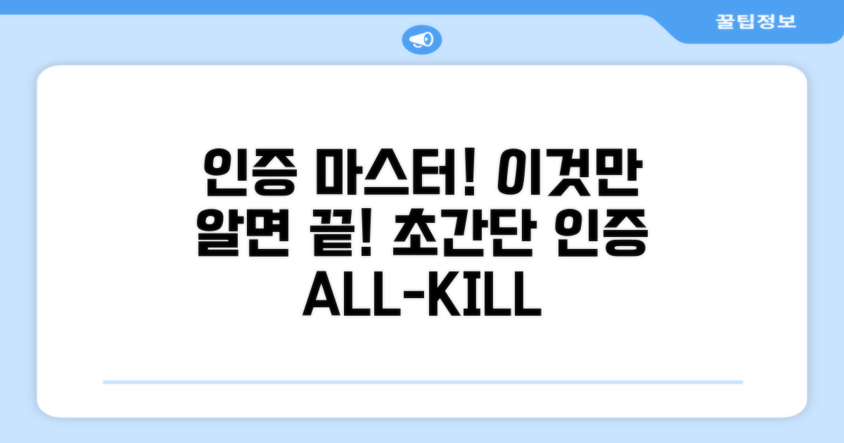 인증 절차, 이것만 알면 끝!