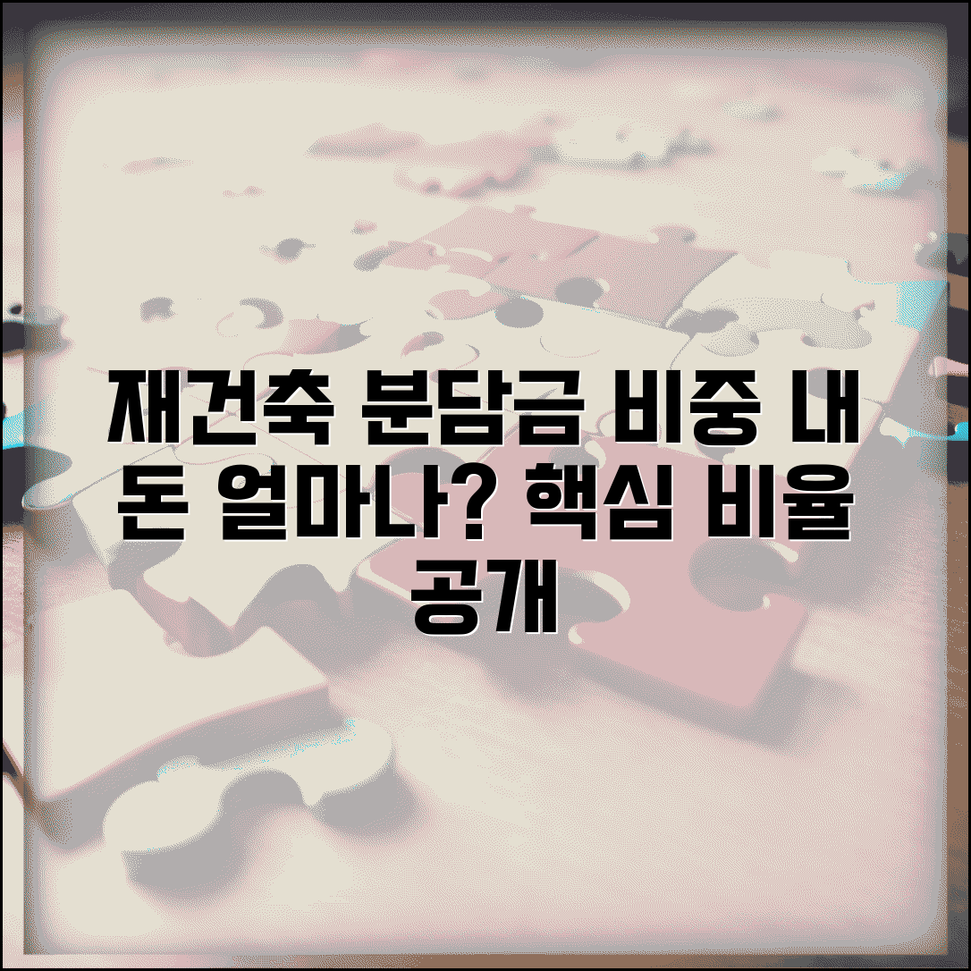 재건축 조합원 분담금 몇 퍼센트 | 재건축 비용 분담 비율