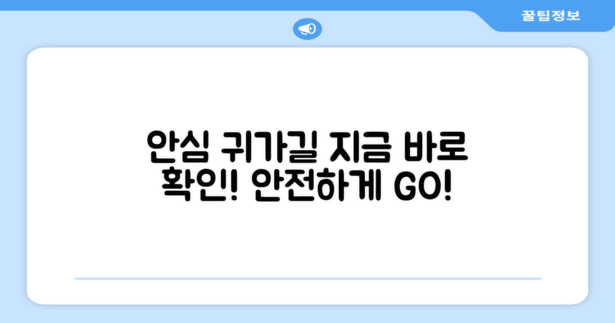 안심 귀가 경로 확인하기