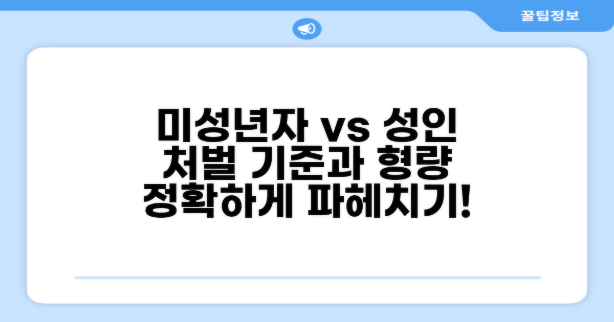 연령별 처벌 기준과 형량 분석
