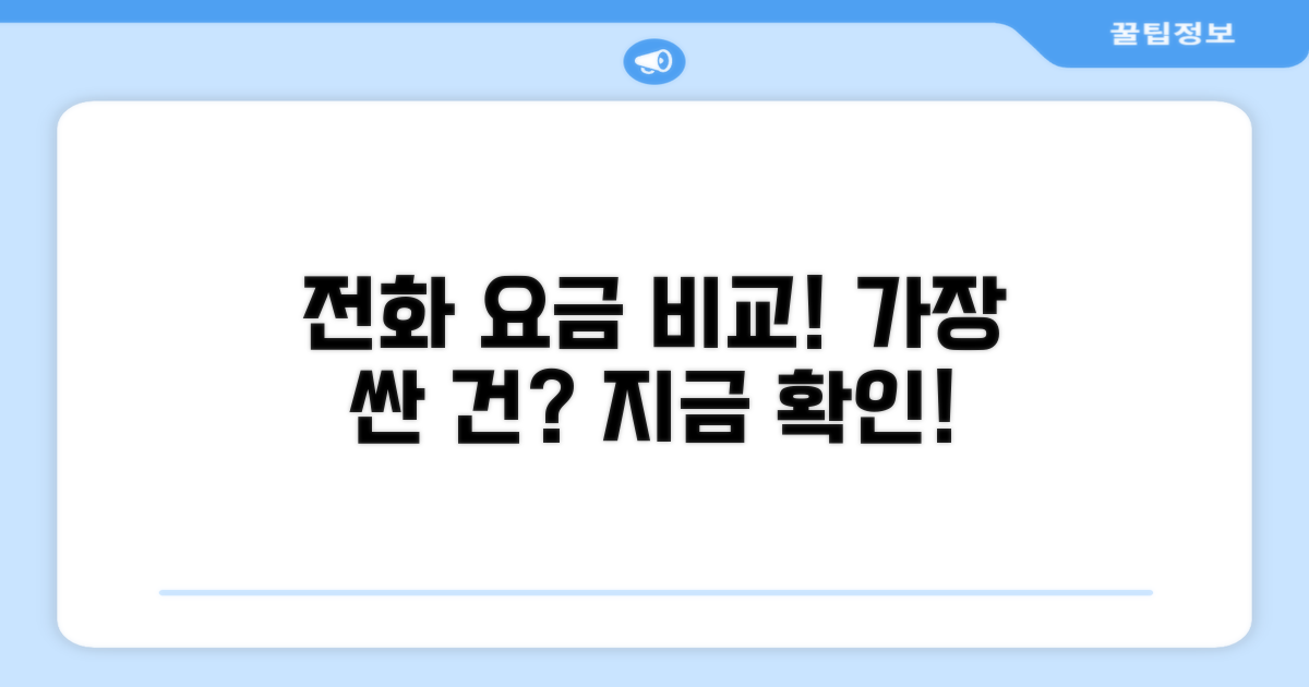 전화번호와 요금 완벽 비교