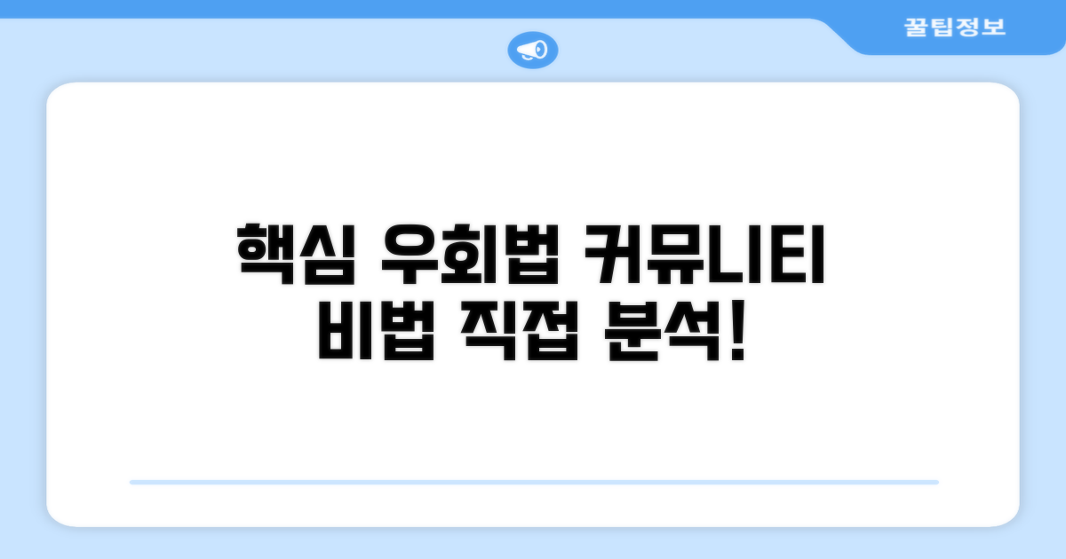 커뮤니티 추천 우회법 핵심 분석