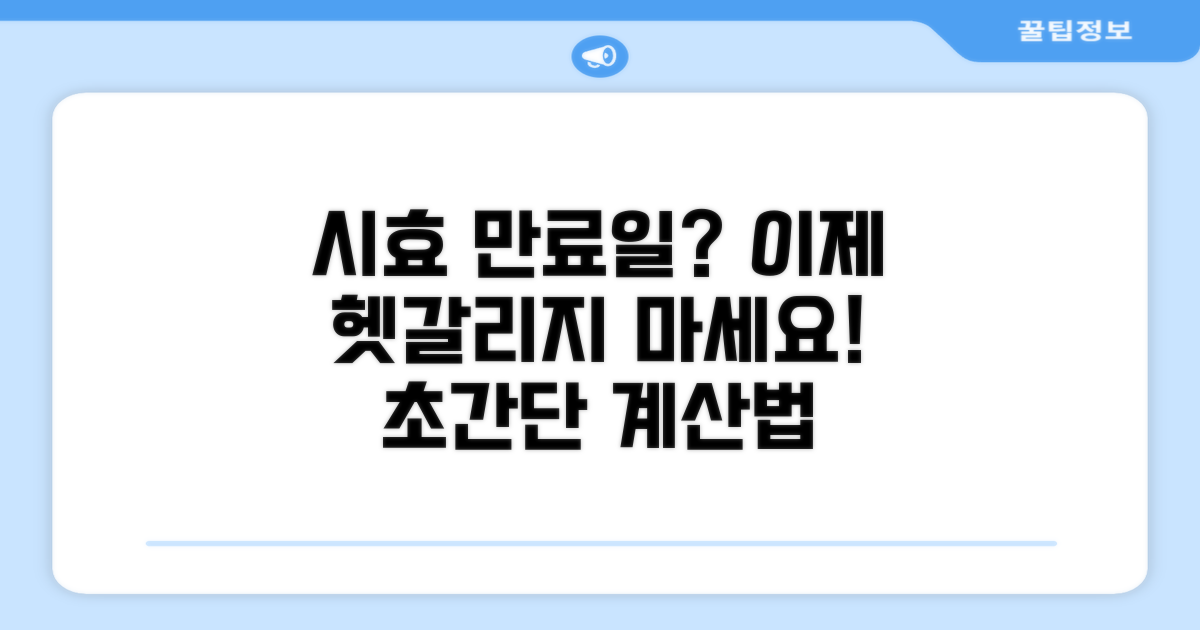 시효 만료일 계산하는 쉬운 방법