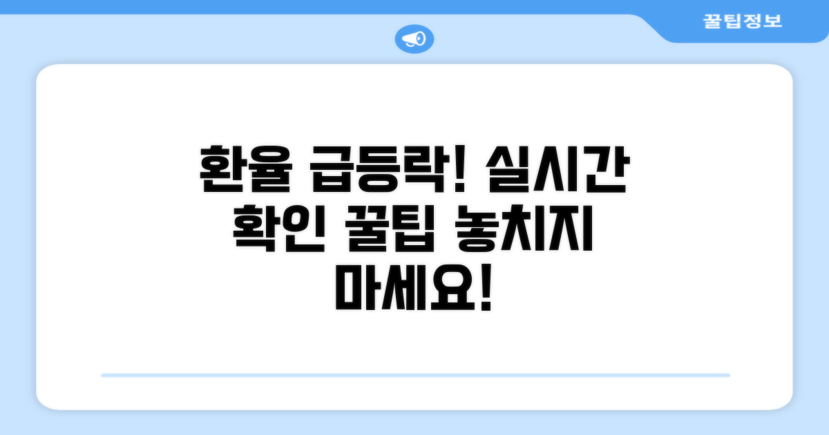 환율 변동, 실시간 확인 팁