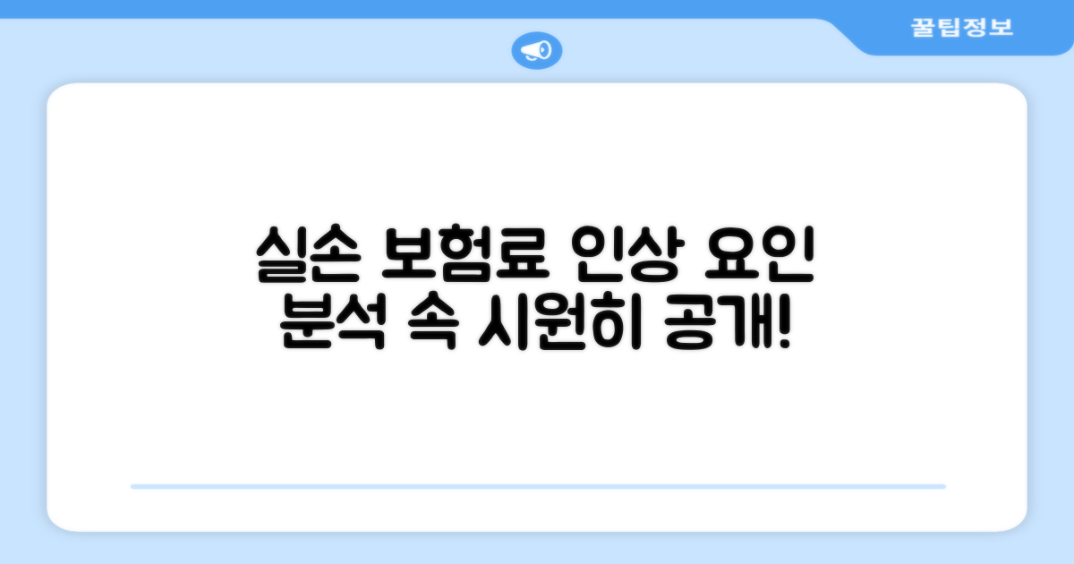 실손보험료 인상 요인 분석