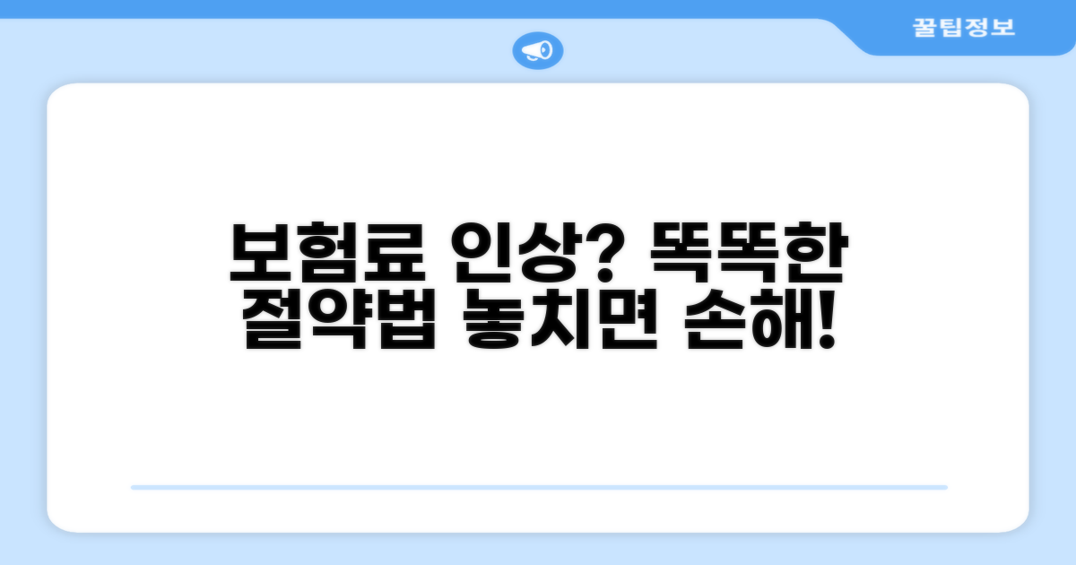 보험료 인상 대비 현명한 선택