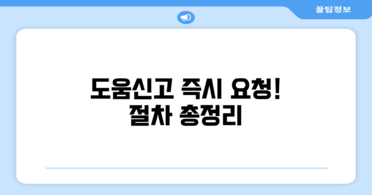 주변 도움 요청 및 신고 절차 안내