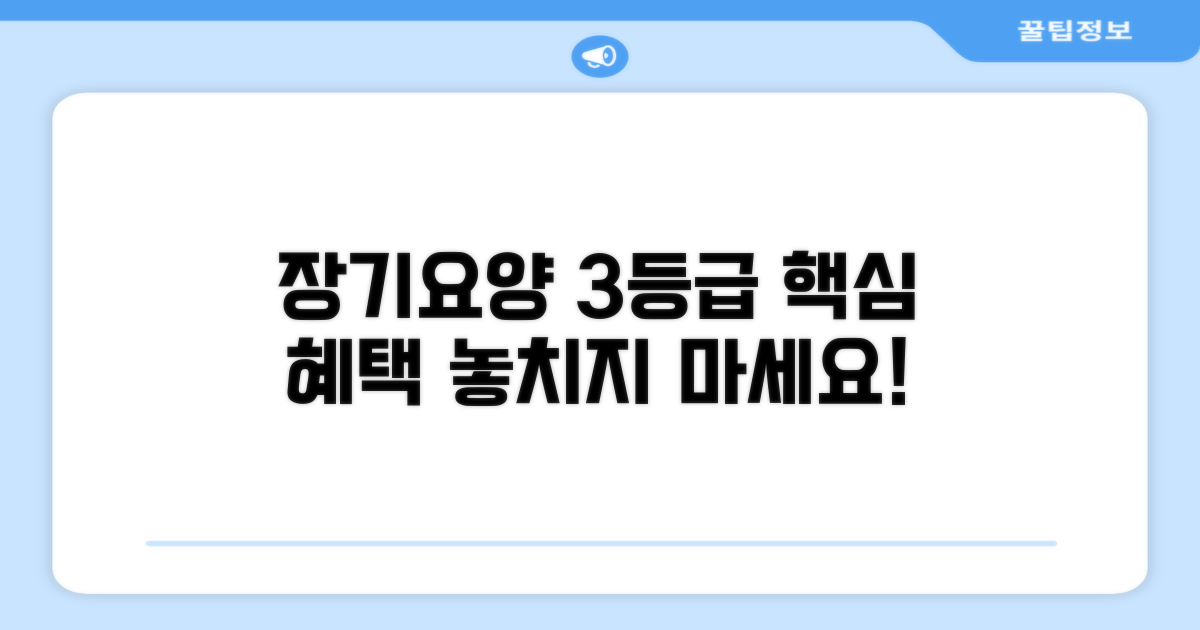 장기요양 3등급 혜택 요약