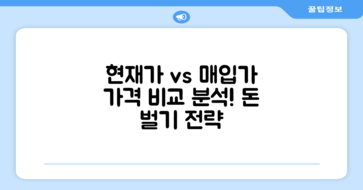 현재가와 매입가 비교 분석