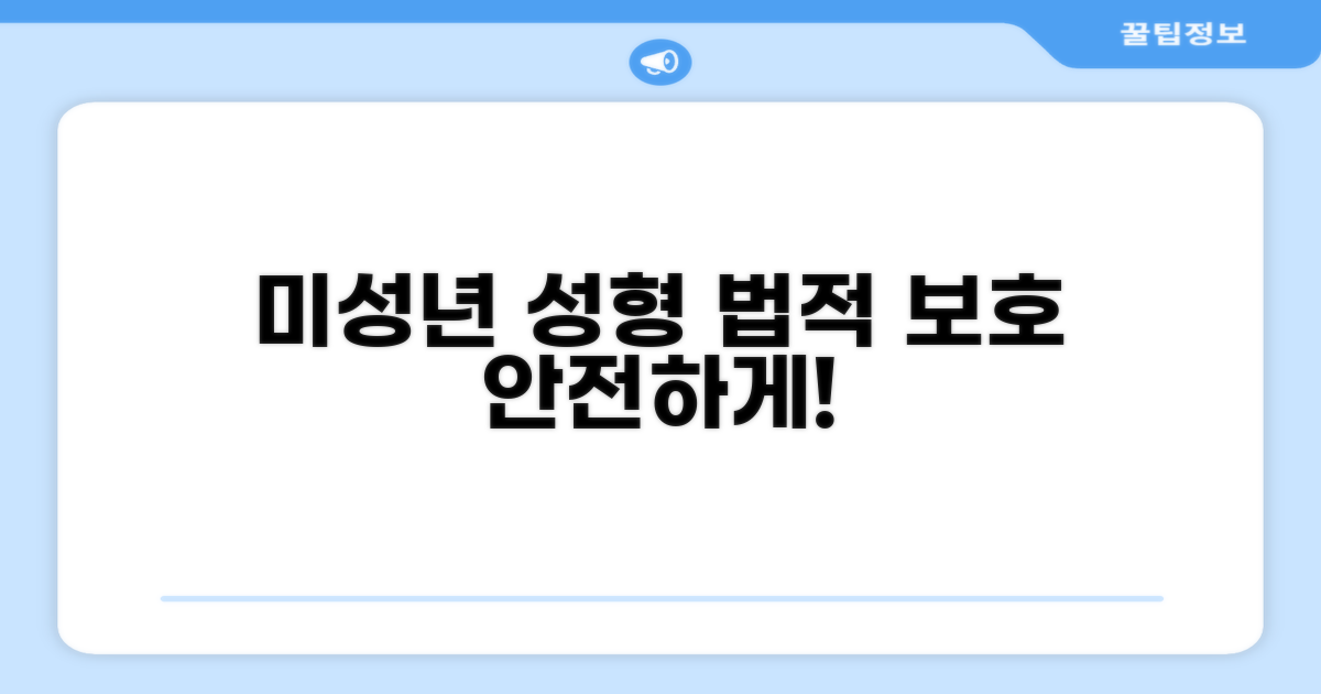 미성년자 성형, 법적 보호와 절차