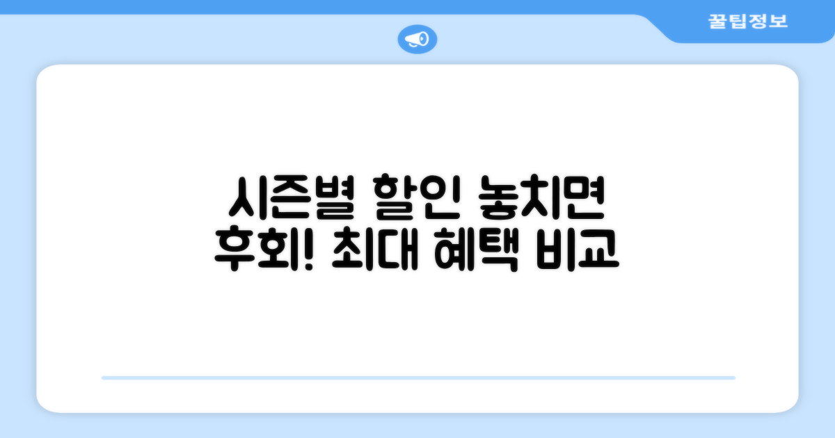 시즌별 할인 혜택 비교 분석