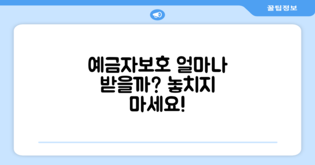 예금자보호금액, 얼마나 받을까?