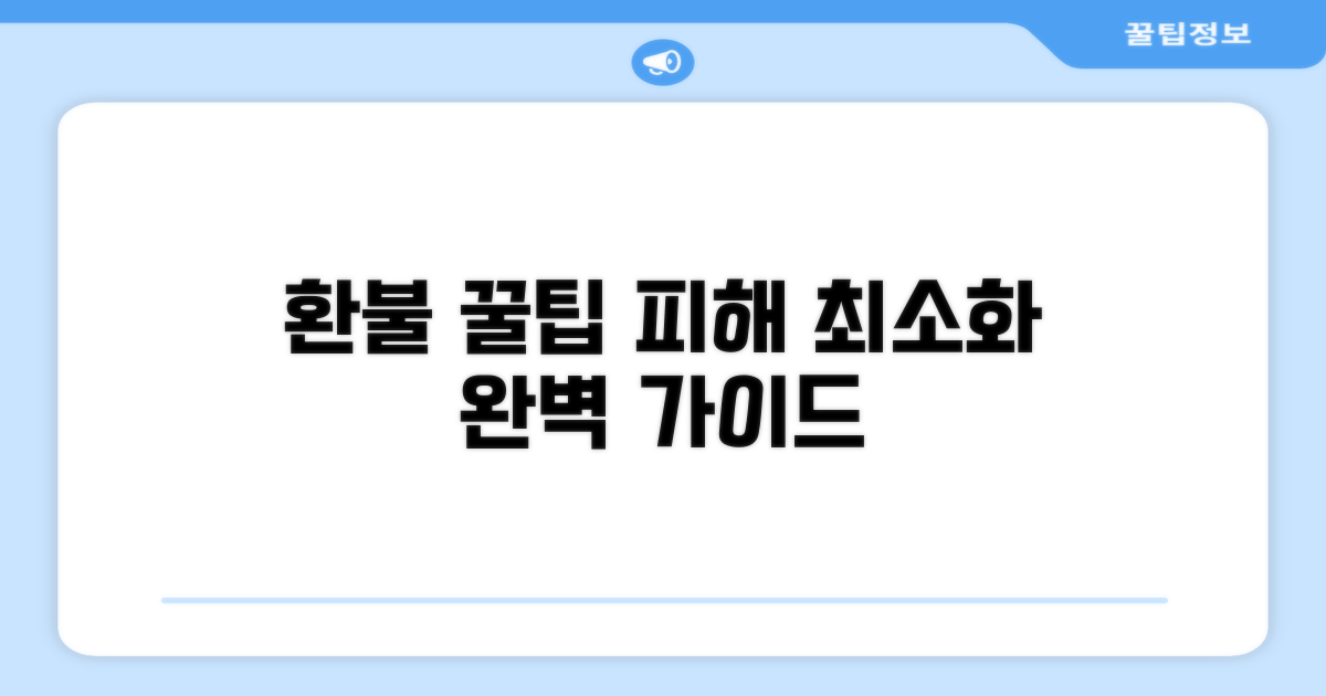 피해 최소화 환불 꿀팁 모음