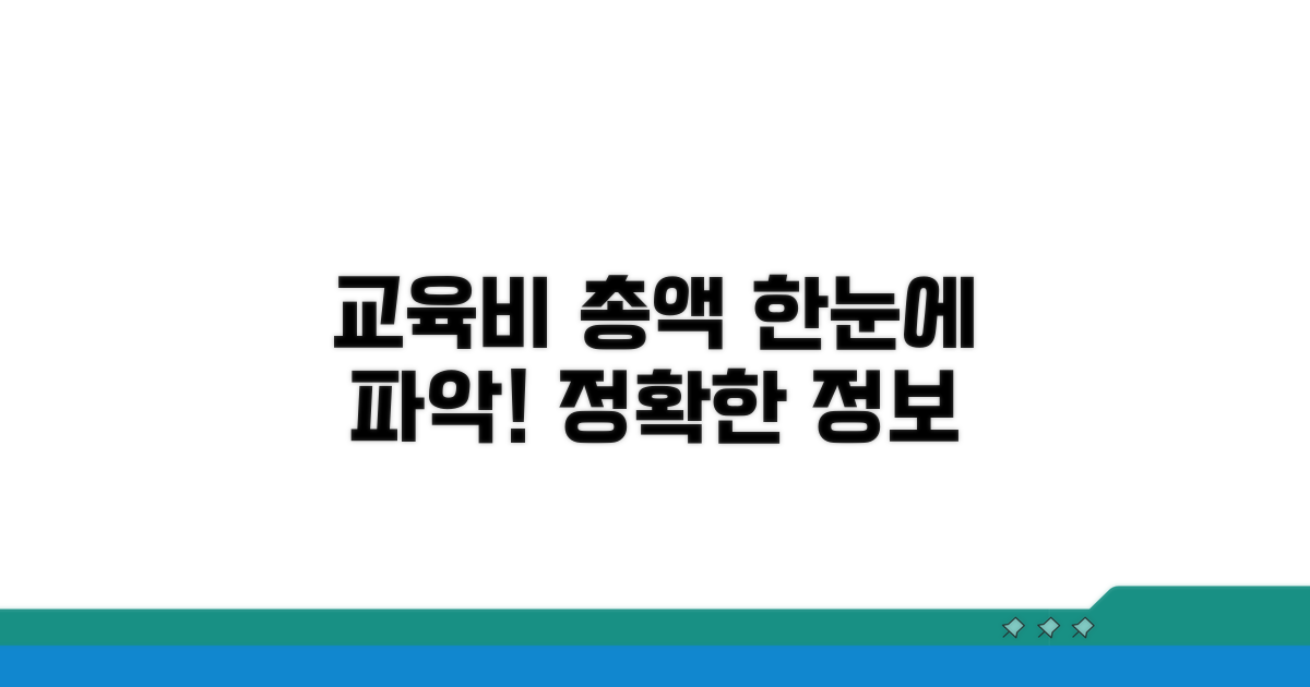 교육비 총액, 한눈에 보기