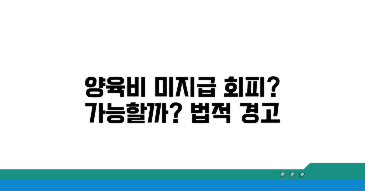 양육비 미지급, 회피 가능할까?