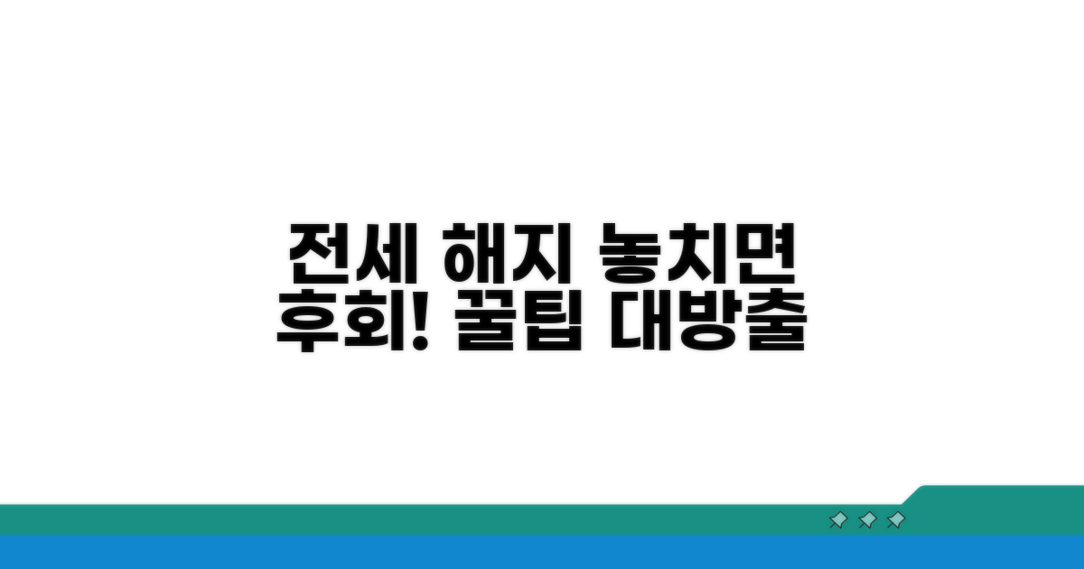 전세 계약 해지 꿀팁 모음