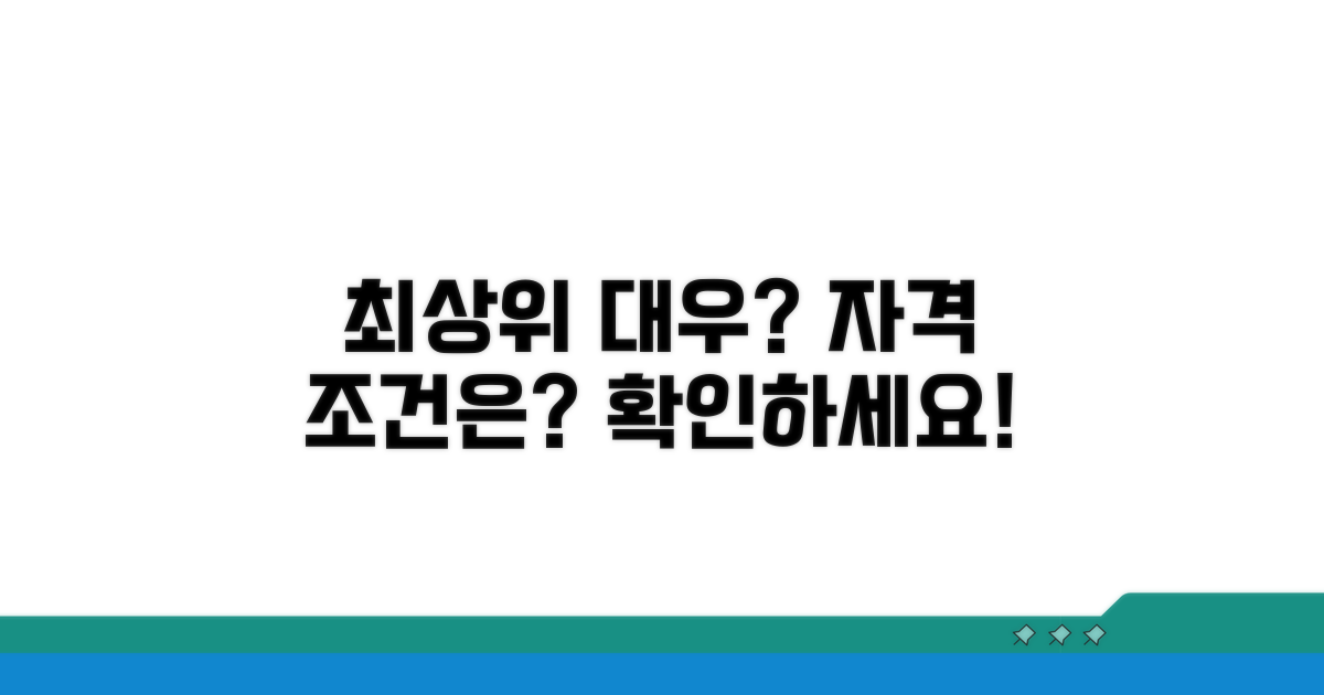 최상위 대우? 조건 및 자격 요건