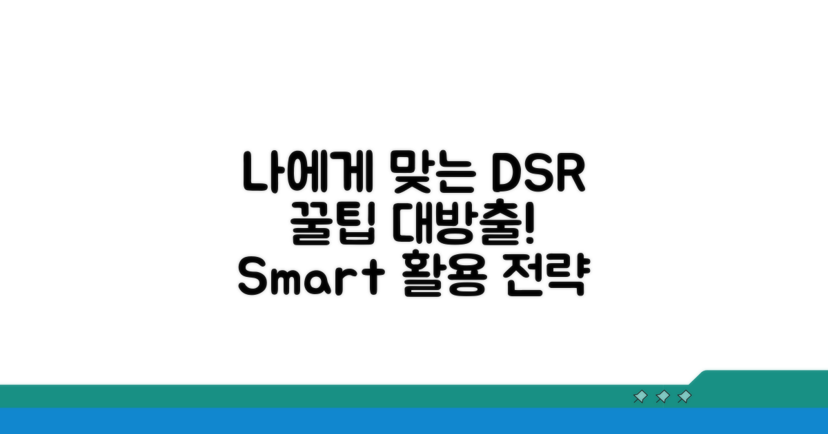 나에게 맞는 DSR 활용 전략