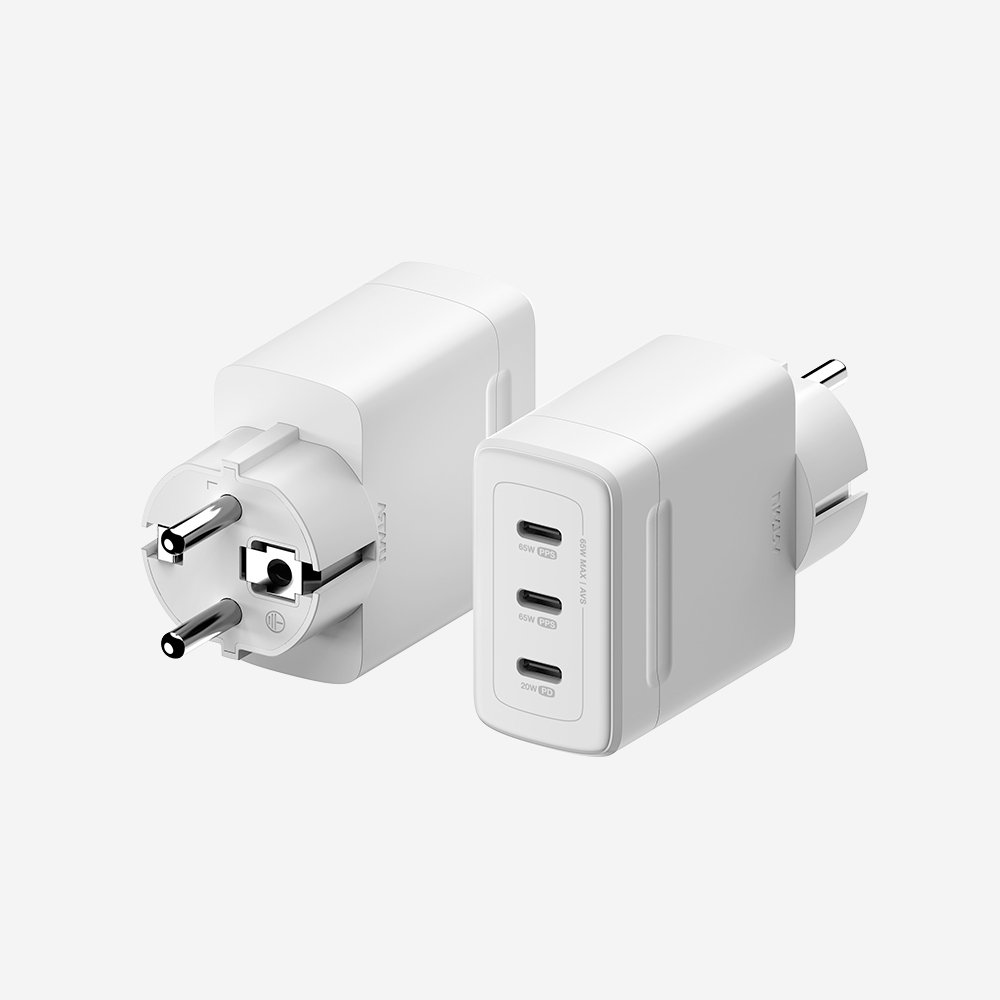 PD 3.2 65W AVS GaN 접지 멀티 초고속 충전기 GB653 화이트 상세 이미지 1