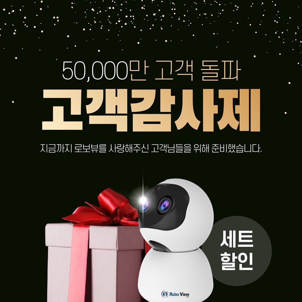 글로벌아이넷 로보뷰 4 4세트 홈 CCTV 캠 듀얼렌즈 광학줌 300만화소 상세 이미지 2
