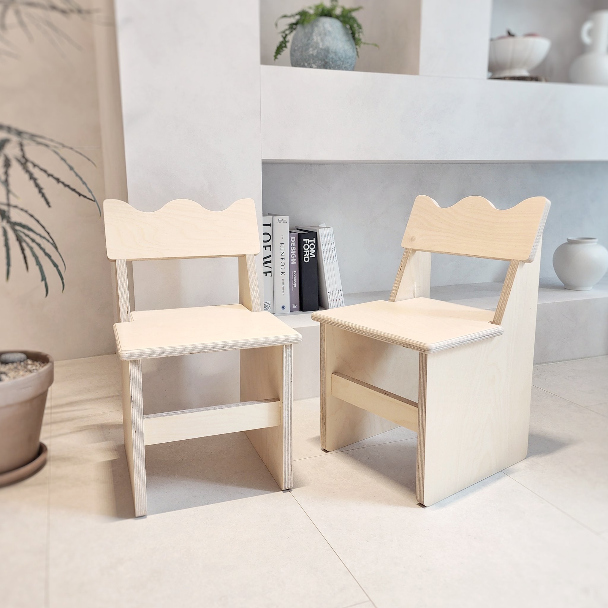 재니쓰홈 웨이브 유아 의자 아기 원목 책상의자 자작나무 등받이 상세 이미지 1