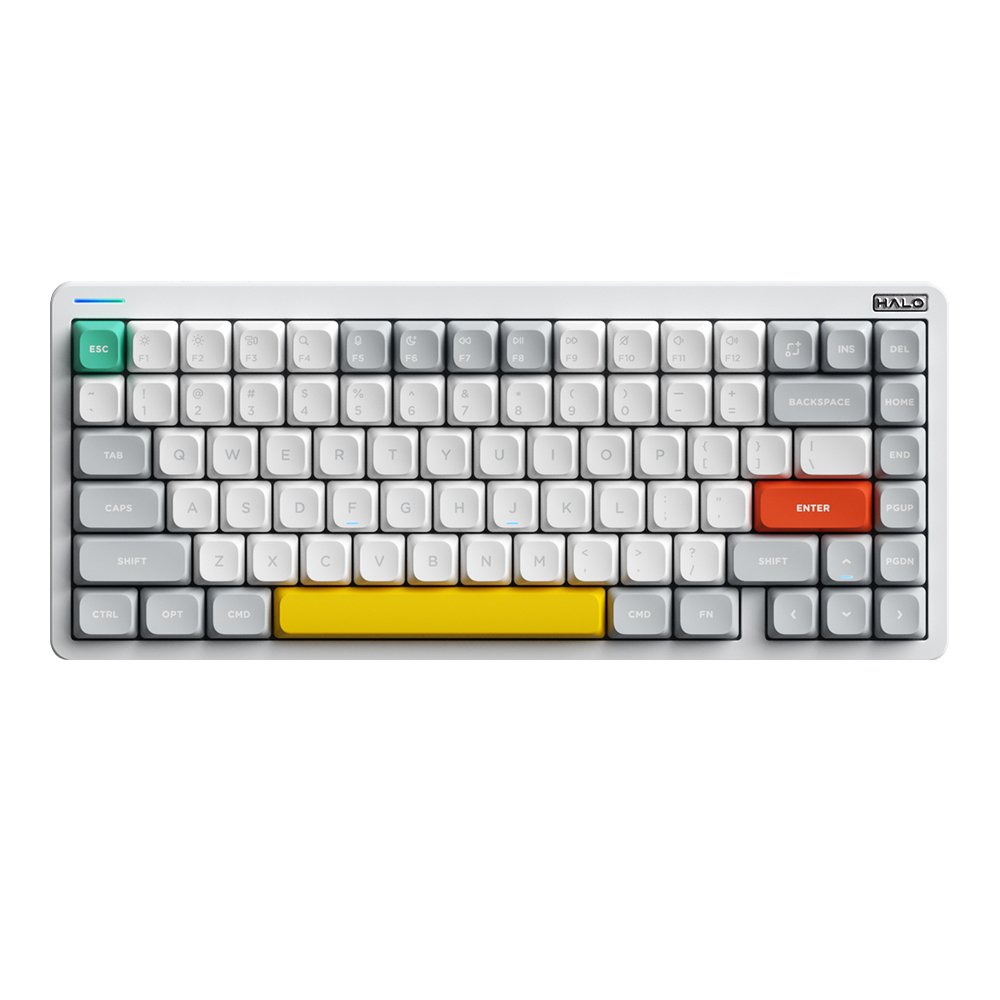 NUPHY Halo75 V2 기계식 키보드 블루투스 유선 무선 영문 각인 아이오닉 화이트, 라즈베리축 상세 이미지 2
