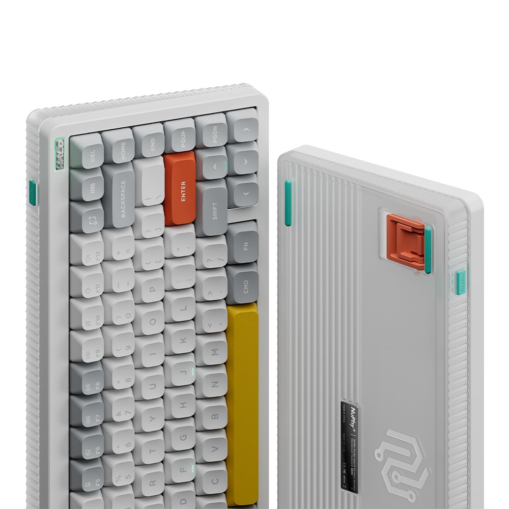 NUPHY Halo75 V2 기계식 키보드 블루투스 유선 무선 영문 각인 아이오닉 화이트, 라즈베리축 상세 이미지 1