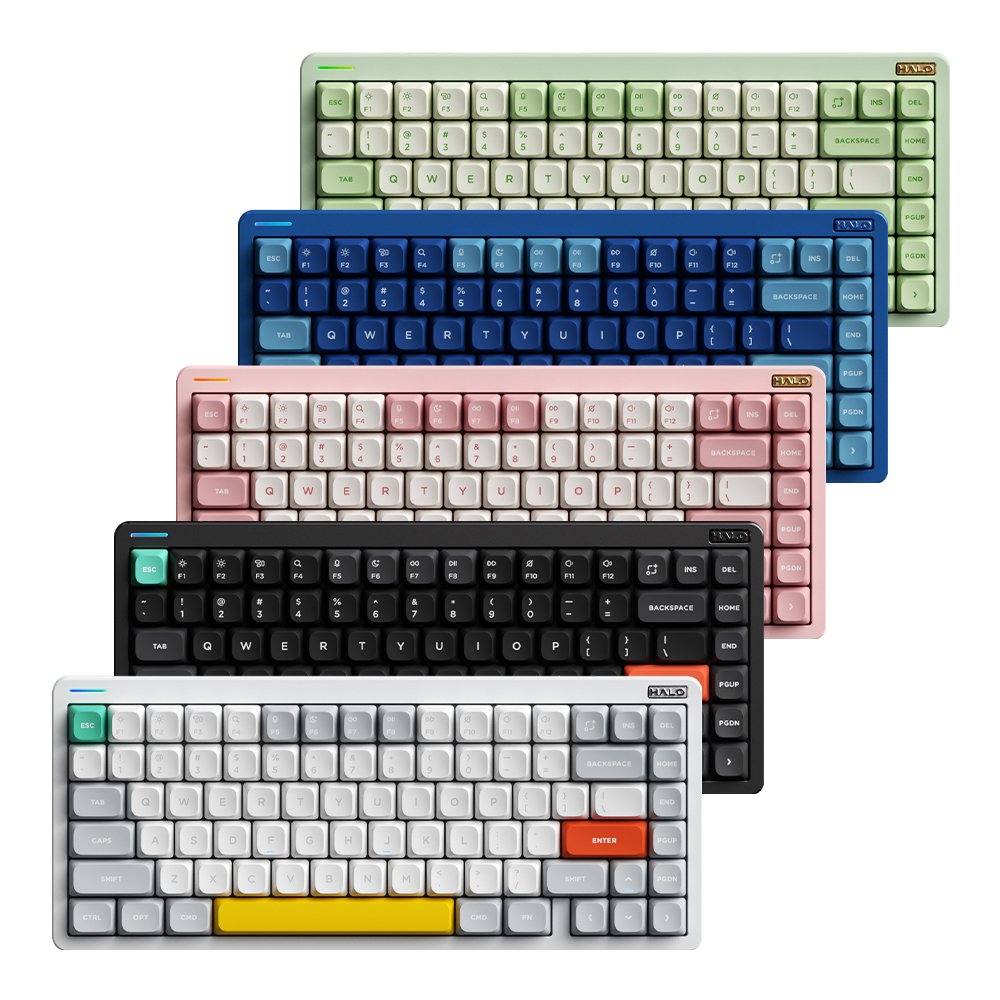 NUPHY Halo75 V2 기계식 키보드 블루투스 유선 무선 영문 각인 아이오닉 화이트, 라즈베리축 상세 이미지 2