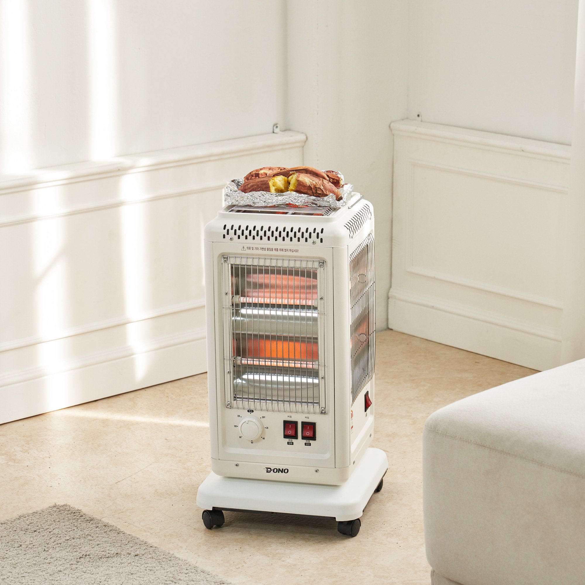 도노 오방난로 전기 오면 히터 가정용 사무실 거실 난방기 DN-501 상세 이미지 2